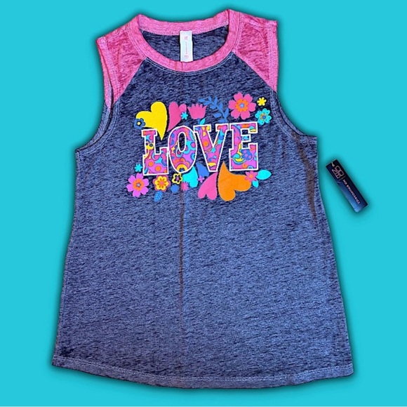 Women’s Summer Graphic Muscle Tee With Colorful Design - Picture 1 of 7